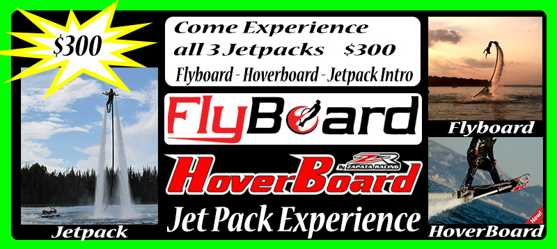 3 pack water jetpack flight experience,hoverboard,flyboard,jetlev jetpack
